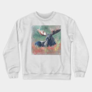 Lying moose Crewneck Sweatshirt